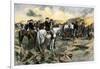 Washington Directing the Siege of Yorktown, Virginia, During the American Revolution, 1781-null-Framed Giclee Print