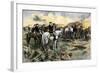 Washington Directing the Siege of Yorktown, Virginia, During the American Revolution, 1781-null-Framed Giclee Print