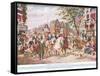 Washington Enters New York, C.1910-null-Framed Stretched Canvas