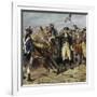 Washington Firing First Shot at Yorktown-H.a. Ogden-Framed Giclee Print