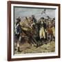 Washington Firing First Shot at Yorktown-H.a. Ogden-Framed Giclee Print