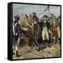 Washington Firing First Shot at Yorktown-H.a. Ogden-Framed Stretched Canvas