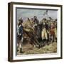 Washington Firing First Shot at Yorktown-H.a. Ogden-Framed Giclee Print