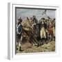 Washington Firing First Shot at Yorktown-H.a. Ogden-Framed Giclee Print