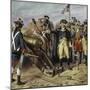 Washington Firing First Shot at Yorktown-H.a. Ogden-Mounted Giclee Print