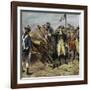 Washington Firing First Shot at Yorktown-H.a. Ogden-Framed Giclee Print