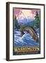 Washington Fisherman, Washington-Lantern Press-Framed Art Print