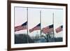 Washington Flags at Half-Staff-Vince Mannino-Framed Photographic Print