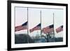 Washington Flags at Half-Staff-Vince Mannino-Framed Photographic Print