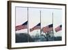 Washington Flags at Half-Staff-Vince Mannino-Framed Photographic Print