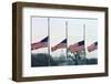 Washington Flags at Half-Staff-Vince Mannino-Framed Photographic Print