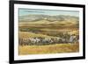 Washington Harvest Scene, Horse-Drawn Thresher-null-Framed Premium Giclee Print