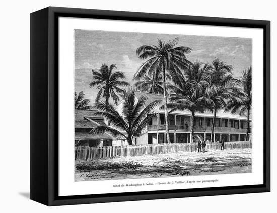 Washington Hotel, Colón, Panama, 19th Century-Vuillier-Framed Stretched Canvas