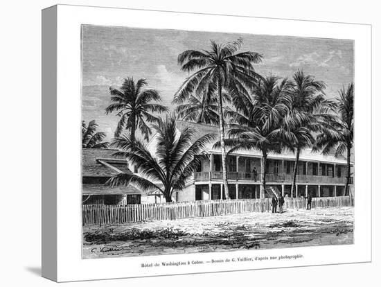 Washington Hotel, Colón, Panama, 19th Century-Vuillier-Stretched Canvas