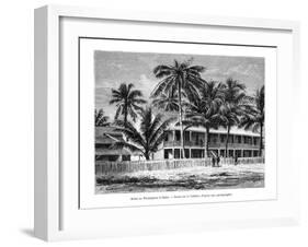 Washington Hotel, Colón, Panama, 19th Century-Vuillier-Framed Giclee Print