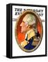 "Washington in Profile," Saturday Evening Post Cover, February 25, 1939-Joseph Christian Leyendecker-Framed Stretched Canvas