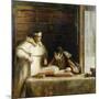 Washington Irving (1783-1859) Researching Columbus in the Convent of Rabida, 1828-29-Sir David Wilkie-Mounted Giclee Print