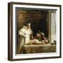 Washington Irving (1783-1859) Researching Columbus in the Convent of Rabida, 1828-29-Sir David Wilkie-Framed Giclee Print