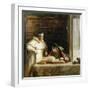 Washington Irving (1783-1859) Researching Columbus in the Convent of Rabida, 1828-29-Sir David Wilkie-Framed Giclee Print