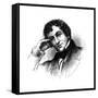 Washington Irving, American Author-null-Framed Stretched Canvas