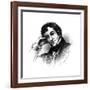 Washington Irving, American Author-null-Framed Giclee Print