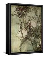 Washington Irving 's short-Arthur Rackham-Framed Stretched Canvas