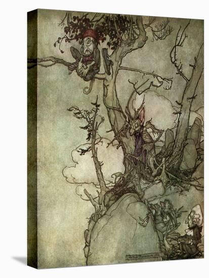 Washington Irving 's short-Arthur Rackham-Stretched Canvas