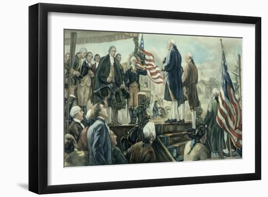 Washington Landing at Foot of Wall Street, NY-Frederick Coffay Yohn-Framed Giclee Print