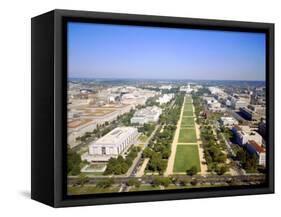 Washington Mall and Capitol Building from the Washington Monument, Washington DC, USA-Geoff Renner-Framed Stretched Canvas