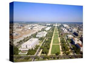 Washington Mall and Capitol Building from the Washington Monument, Washington DC, USA-Geoff Renner-Stretched Canvas