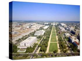 Washington Mall and Capitol Building from the Washington Monument, Washington DC, USA-Geoff Renner-Stretched Canvas