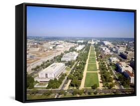 Washington Mall and Capitol Building from the Washington Monument, Washington DC, USA-Geoff Renner-Framed Stretched Canvas