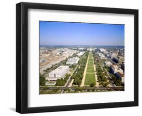 Washington Mall and Capitol Building from the Washington Monument, Washington DC, USA-Geoff Renner-Framed Photographic Print