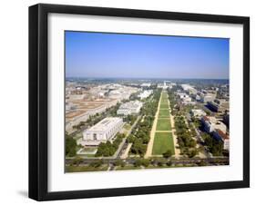 Washington Mall and Capitol Building from the Washington Monument, Washington DC, USA-Geoff Renner-Framed Photographic Print