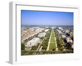 Washington Mall and Capitol Building from the Washington Monument, Washington DC, USA-Geoff Renner-Framed Photographic Print