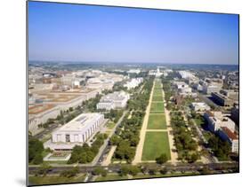 Washington Mall and Capitol Building from the Washington Monument, Washington DC, USA-Geoff Renner-Mounted Photographic Print