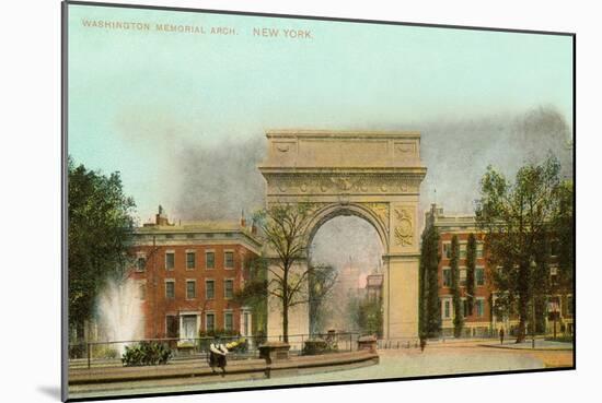 Washington Memorial Arch, New York City-null-Mounted Art Print