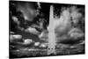 Washington Monument 1 BW-John Gusky-Stretched Canvas