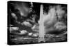 Washington Monument 1 BW-John Gusky-Stretched Canvas