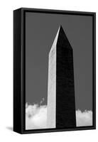 Washington Monument 2 BW-John Gusky-Framed Stretched Canvas