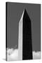 Washington Monument 2 BW-John Gusky-Stretched Canvas