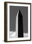 Washington Monument 2 BW-John Gusky-Framed Photographic Print