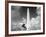 Washington Monument and cherry trees, Washington, D.C. - Black&W-Carol Highsmith-Framed Art Print