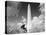 Washington Monument and cherry trees, Washington, D.C. - Black&W-Carol Highsmith-Stretched Canvas