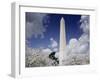 Washington Monument and cherry trees, Washington, D.C.-Carol Highsmith-Framed Art Print