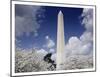 Washington Monument and cherry trees, Washington, D.C.-Carol Highsmith-Mounted Art Print