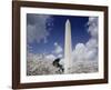 Washington Monument and cherry trees, Washington, D.C.-Carol Highsmith-Framed Art Print