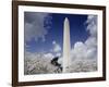 Washington Monument and cherry trees, Washington, D.C.-Carol Highsmith-Framed Art Print