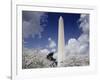 Washington Monument and cherry trees, Washington, D.C.-Carol Highsmith-Framed Art Print