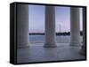 Washington Monument and Jefferson Memorial Columns Washington, D.C. USA-null-Framed Stretched Canvas